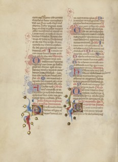 Initial O: Saint Felix; Initial S: Saint Marcellus; Master of the Brussels Initials, Italian, active about 1389 - 1410, Bologna