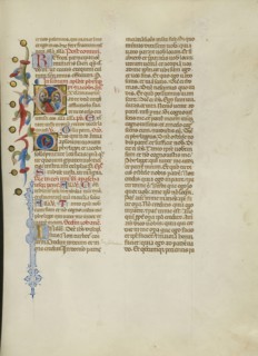 Initial E: Saints Phillip and James; Master of the Brussels Initials, Italian, active about 1389 - 1410, Bologna