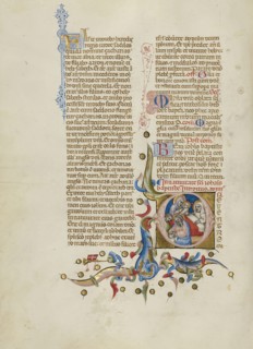 Initial D: The Naming of Saint John the Baptist; Master of the Brussels Initials, Italian, active about 1389 - 1410, Bologna