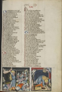 Samson Slaying the Philistines with the Jawbone of an Ass; Samson Drinking from the Jawbone of an Ass; Regensburg, Bavaria