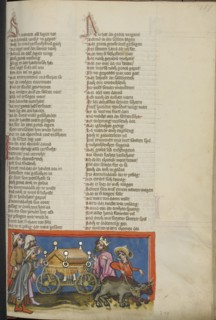 The Ark of the Covenant Brought to Jerusalem; Regensburg, Bavaria, Germany; about 1400 - 1410; Tempera colors, gold, silver
