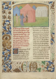 The Glory of Good Monks and Nuns; Simon Marmion, Flemish, active 1450 - 1489, Valenciennes, France; 1475; Tempera colors, gold