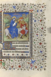 The Flight into Egypt; Boucicaut Master and Workshop, French, active about 1390 - 1430, Paris, France; about 1415 - 1420