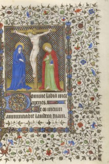 The Crucifixion; Boucicaut Master and Workshop, French, active about 1390 - 1430, Paris, France; about 1415 - 1420; Tempera