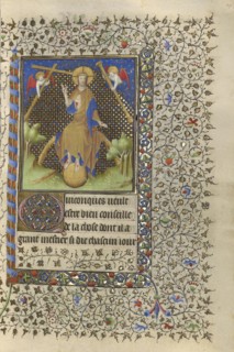 Christ in Majesty; Boucicaut Master and Workshop, French, active about 1390 - 1430, Paris, France; about 1415 - 1420; Tempera