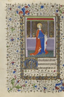 Mary Magdalene; Boucicaut Master, French, active about 1390 - 1430, Paris, France; about 1415 - 1420; Tempera colors, gold