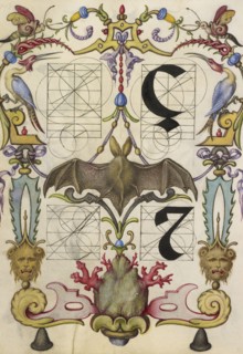 Guide for Constructing the Letters ç and tironian et; Joris Hoefnagel, Flemish , Hungarian, 1542 - 1600, Vienna, Austria