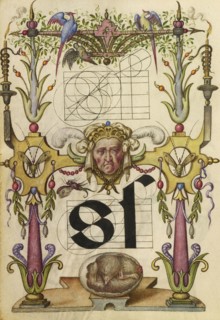 Guide for Constructing the Letter s; Joris Hoefnagel, Flemish , Hungarian, 1542 - 1600, Vienna, Austria; about 1591 - 1596