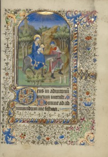 The Flight into Egypt; Master of the Harvard Hannibal, French, active Paris, France, 1415 - about 1430, Paris, France