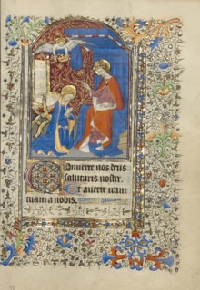 The Coronation of the Virgin; Master of the Harvard Hannibal, French, active Paris, France, 1415 - about 1430, Paris, France