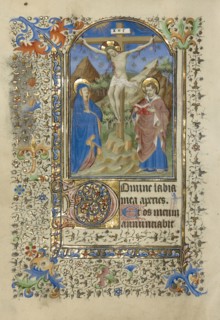 The Crucifixion; Master of the Harvard Hannibal, French, active Paris, France, 1415 - about 1430, Paris, France; about 1420