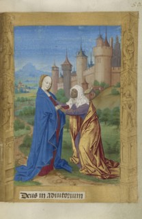 The Visitation; Master of Guillaume Lambert, French, active about 1475 - 1485, Lyon, France; 1478