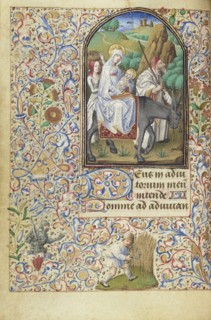 The Flight into Egypt; Master of Jean Rolin II, Hand B, French, active Paris, France last third of 14th century, Paris, France