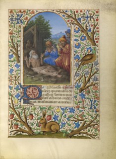 Job on the Dung Heap; Jean Bourdichon, French, 1457 - 1521, Tours, France; about 1480–1485; Tempera colors, gold, and ink