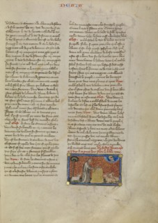Abraham at the Altar; Master of Jean de Mandeville, French, active 1350 - 1370, Paris, France; about 1360 - 1370; Tempera