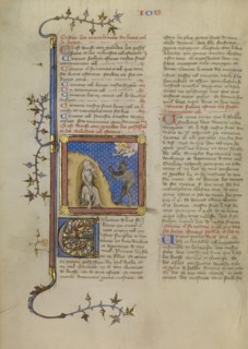 Job on the Dung Heap; Master of Jean de Mandeville, French, active 1350 - 1370, Paris, France; about 1360 - 1370; Tempera