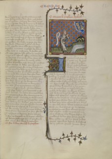 Ezekiel's Vision of the Tetramorph; Master of Jean de Mandeville, French, active 1350 - 1370, Paris, France; about 1360 - 1370