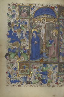 The Crucifixion; Master of Guillebert de Mets, Flemish, active about 1410 - 1450, Ghent, probably, Belgium; about 1450 - 1455