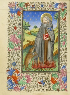 Saint Anthony Abbot; Master of Sir John Fastolf, French, active before about 1420 - about 1450, France; about 1430 - 1440