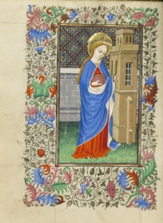 Saint Barbara; Master of Sir John Fastolf, French, active before about 1420 - about 1450, France; about 1430 - 1440; Tempera