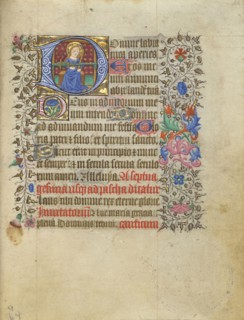 Initial D: The Virgin Weaving; Master of Sir John Fastolf, French, active before about 1420 - about 1450, France; about 1430