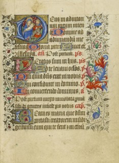 Initial D: The Flight into Egypt; Master of Sir John Fastolf, French, active before about 1420 - about 1450, or England