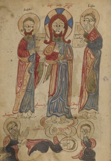 The Transfiguration; Lake Van, Turkey; 1386; Black ink and watercolors on paper bound between wood boards