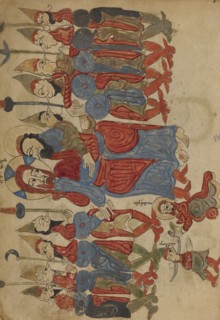 The Betrayal of Christ; Lake Van, Turkey; 1386; Black ink and watercolors on paper bound between wood boards