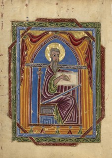 Saint Matthew; Mesrop of Khizan, Armenian, active 1605 - 1651, Isfahan, Persia; 1615; Tempera colors, gold paint, and gold leaf
