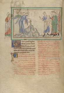 The First Vessel: Ulcerous Wounds; London, probably, England; about 1255 - 1260; Tempera colors, gold leaf, colored washes, pen