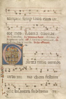 Initial G: Bishops and Dominican and Franciscan Saints; Jacobellus of Salerno, Italian, active about 1270, Bologna