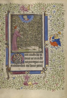 Job Pointing to a Corpse on the Ground; Follower of the Egerton Master, French , Netherlandish, active about 1405 - 1420, Paris