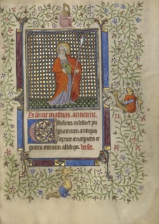 Saint Matthias; Follower of the Egerton Master, French , Netherlandish, active about 1405 - 1420, Paris, France; about 1410