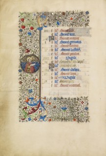 Saint John the Baptist with the Lamb of God; Workshop of the Bedford Master, French, active first half of 15th century, Paris