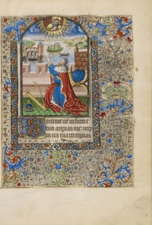 David in Prayer; Workshop of the Bedford Master, French, active first half of 15th century, Paris, France; about 1440 - 1450