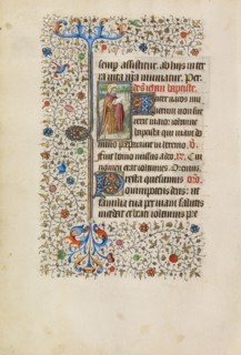 Saint John the Baptist with the Lamb of God; Workshop of the Bedford Master, French, active first half of 15th century, Paris