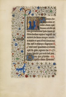 Saints Simon and Judas with a Cross and a Book; Workshop of the Bedford Master, French, active first half of 15th century
