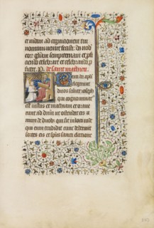 Saint Matthew Seated; Workshop of the Bedford Master, French, active first half of 15th century, Paris, France; about 1440