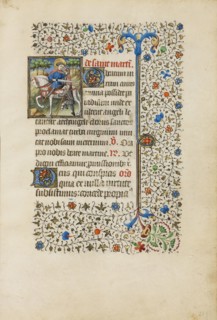 Saint Martin Dividing his Cloak; Workshop of the Bedford Master, French, active first half of 15th century, Paris, France