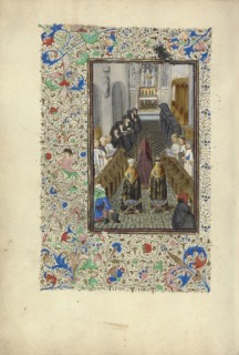 Office of the Dead; Master of the Llangattock Hours, Flemish, active about 1450 - 1460, Ghent, bound, Belgium; 1450s; Tempera