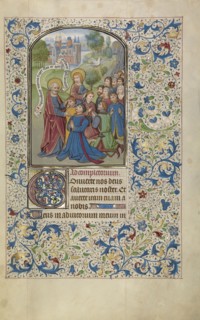 Saints Peter and John Baptizing the Samarians; Willem Vrelant, Flemish, died 1481, active 1454 - 1481, Bruges, Belgium; early