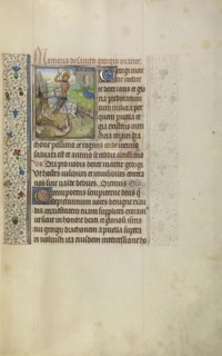 Saint George and the Dragon; Workshop of Willem Vrelant, Flemish, died 1481, active 1454 - 1481, Bruges, Belgium; early 1460s