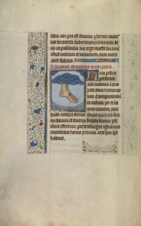 Christ's Left Foot with Wound; Willem Vrelant, Flemish, died 1481, active 1454 - 1481, Bruges, Belgium; early 1460s; Tempera