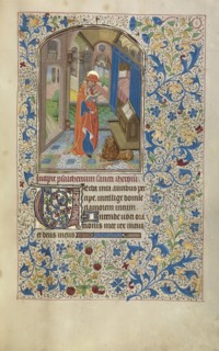 Saint Jerome; Workshop of Willem Vrelant, Flemish, died 1481, active 1454 - 1481, Bruges, Belgium; early 1460s; Tempera colors