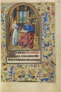 Saint Matthew; Master of Jacques of Luxembourg, French, active about 1460 - 1470, Northern France, France; about 1466 - 1470