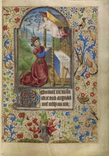 David in Prayer; Master of Jacques of Luxembourg, French, active about 1460 - 1470, Northern France, France; about 1466 - 1470