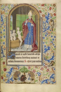 Saint Nicholas Rescuing Three Youths from a Tub; Master of Jacques of Luxembourg, French, active about 1460 - 1470, Flanders