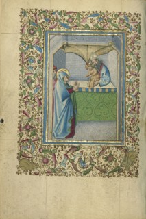 The Presentation in the Temple; Naples, Campania, Italy; about 1460; Tempera colors, gold, and ink on parchment