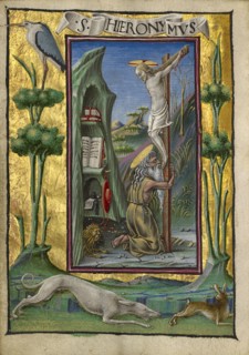 Saint Jerome in the Desert; Taddeo Crivelli, Italian, died about 1479, active about 1451 - 1479, Ferrara, Emilia-Romagna, Italy
