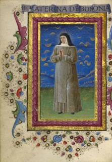 Saint Catherine of Bologna; Guglielmo Giraldi, Italian, active 1445 - 1489, Ferrara, Emilia-Romagna, Italy; about 1469; Tempera